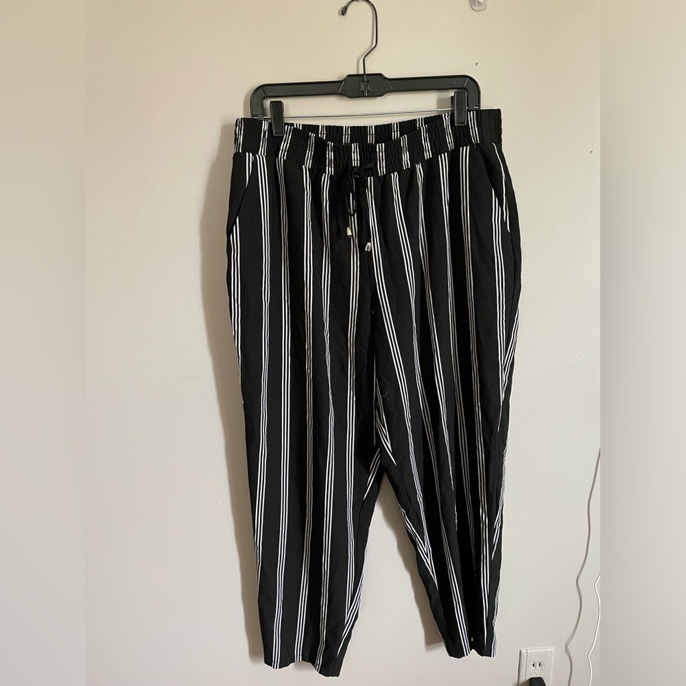 Straight leg striped pants from Cato